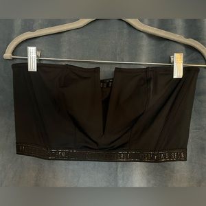 NWT Victoria’s Secret Strapless Black Corset Bandeau Top